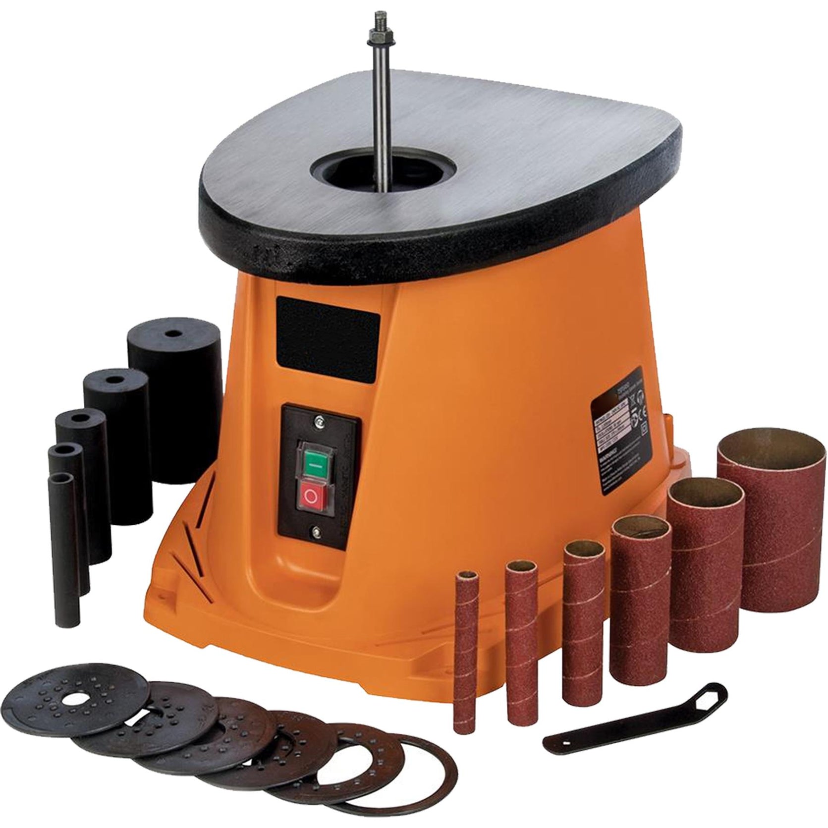 450W Oscillating Spindle & Belt 13-76mm Sanding Sleeve Drum Workshop Sanders DIY