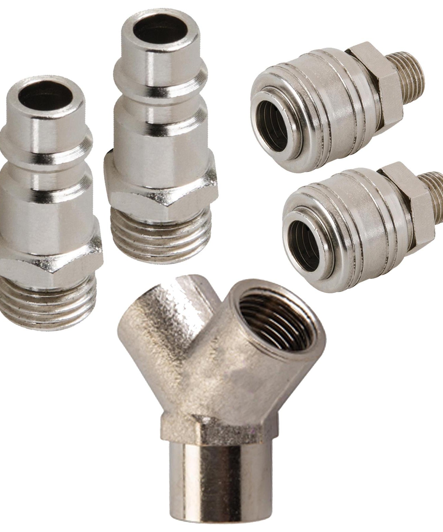 Euro Airline 3 Way Y Connector Quick Release Fittings For Compressor Air Hose