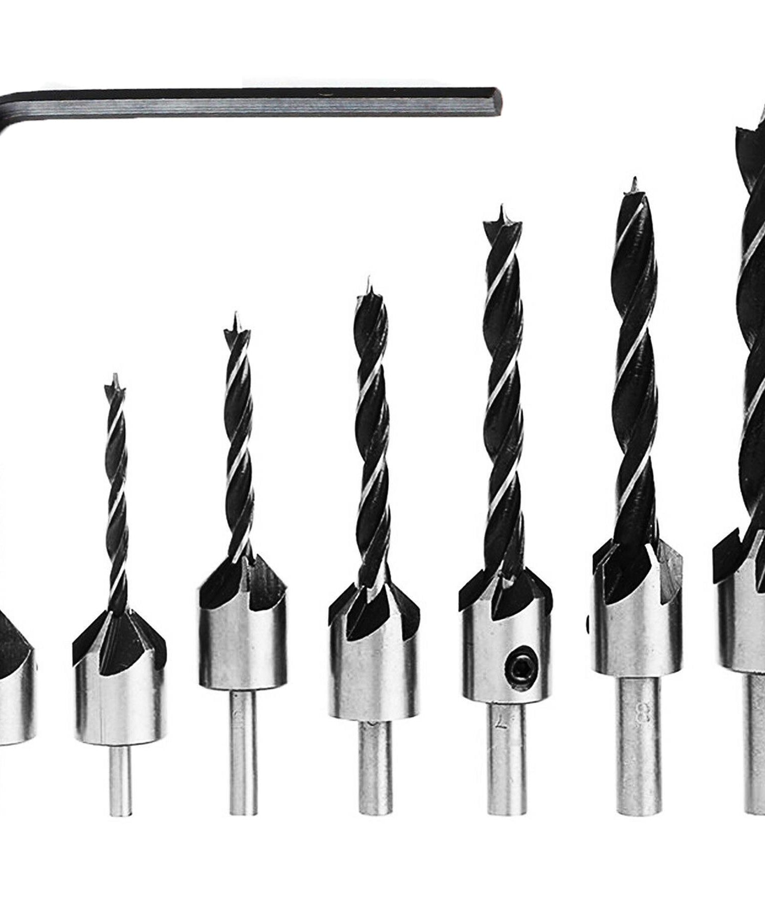 Drill Bit HSS 5-Flute 3 4 5 6 7 8 10mm 7PCS Dapetz