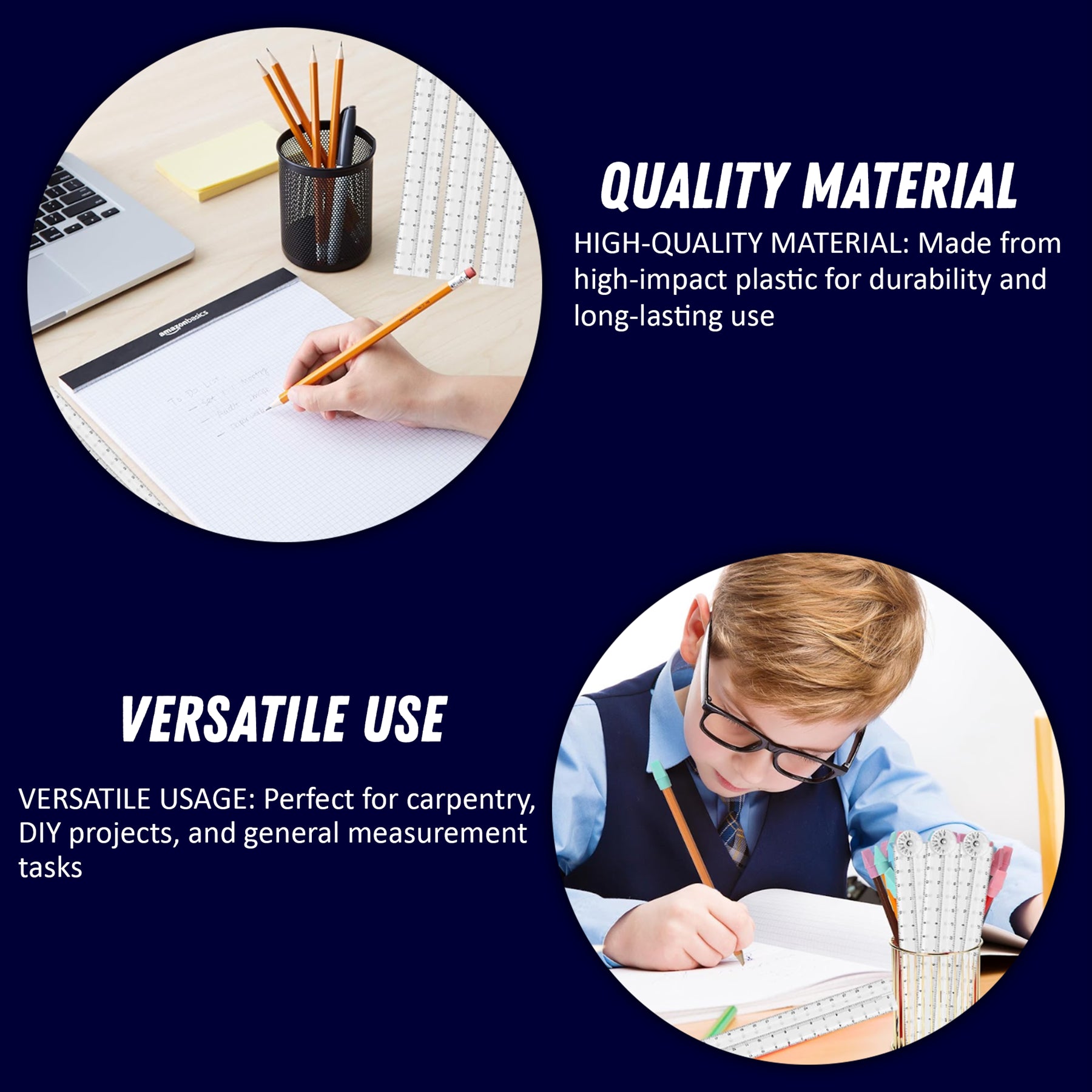 1m Folding Ruler Plastic Rule Measure 3ft Yellow 1000mm