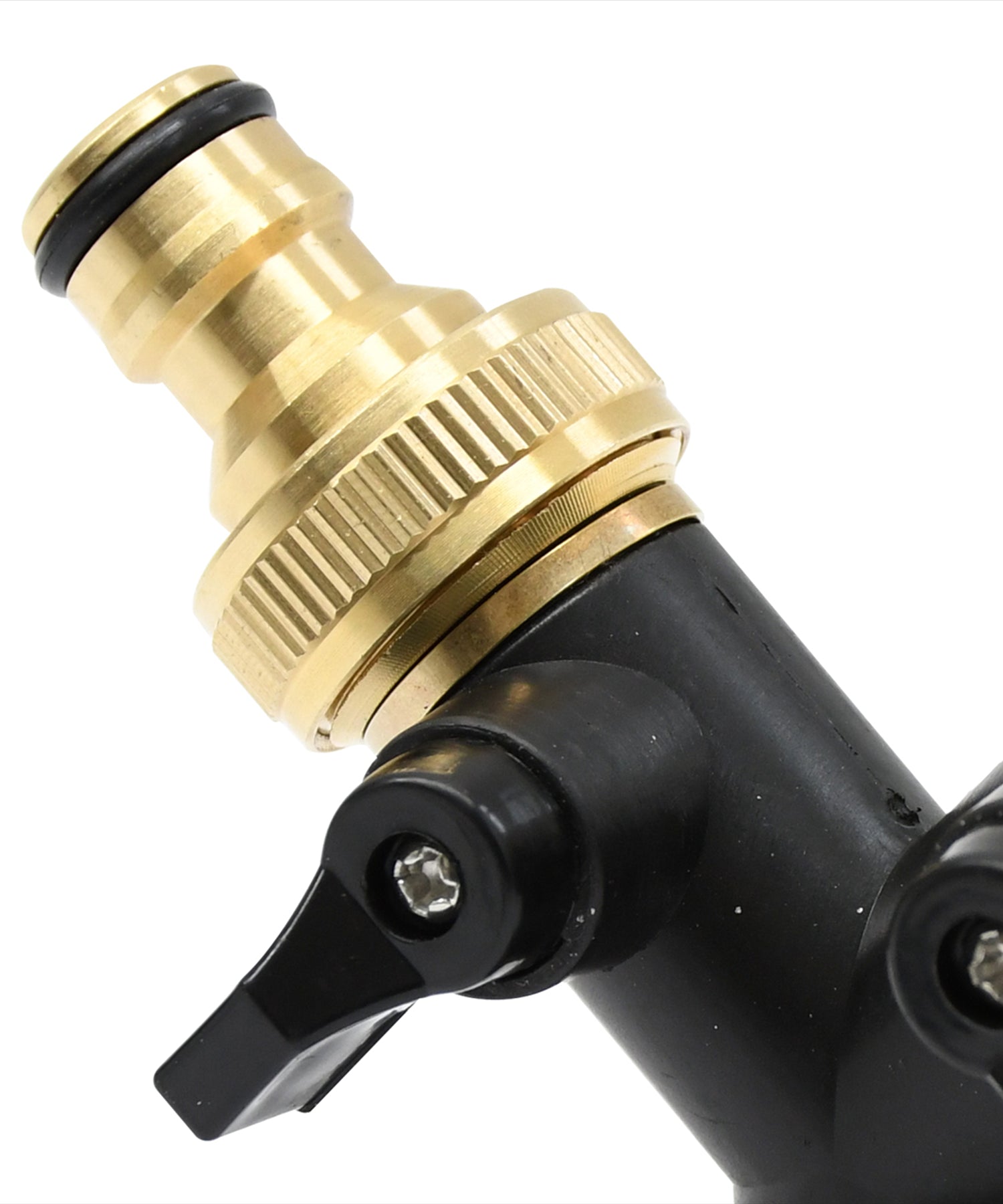2-Way Hose Connector Splitter 3/4" Brass Double Garden Tap Adapter | Strong Metal by Dapetz