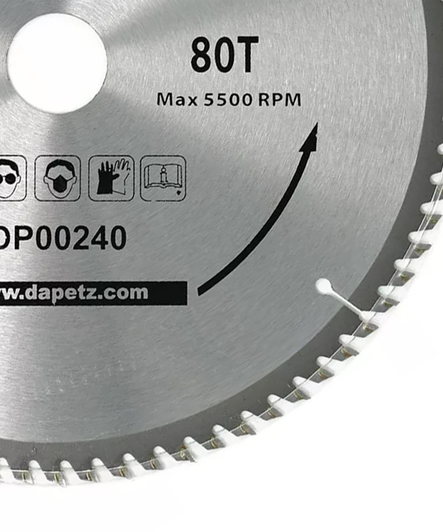 Circular Saw Blade 30mm Bore 25mm 20mm 16mm Rings Mitre 10" 80T Fine Cut 250mm by Daptez