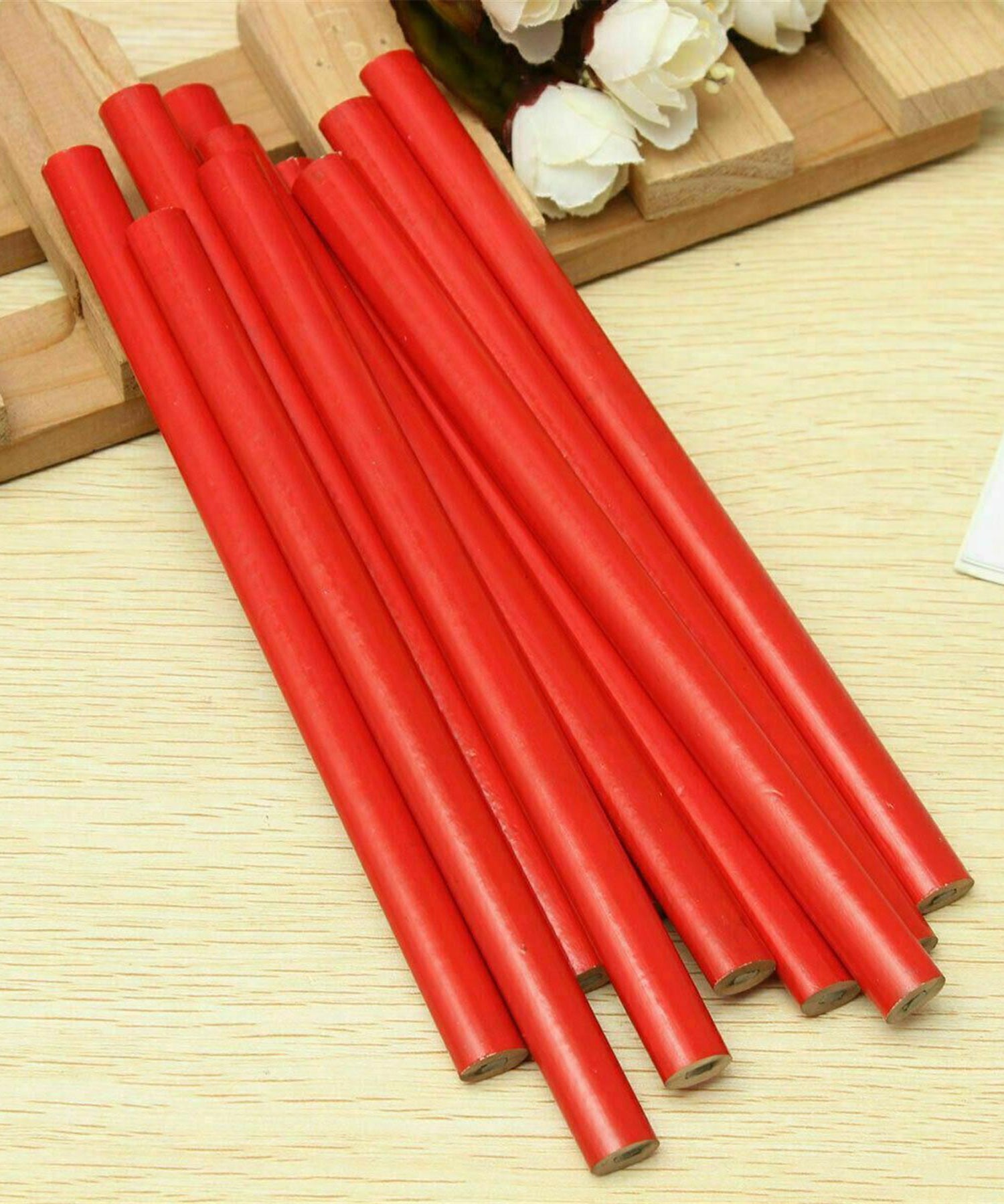 8pcs Carpenters Pencils Joiners WoodCarpenter’s Wood Marking Pencilswork Builders Soft Lead Wood Marking Pencil By Dapetz