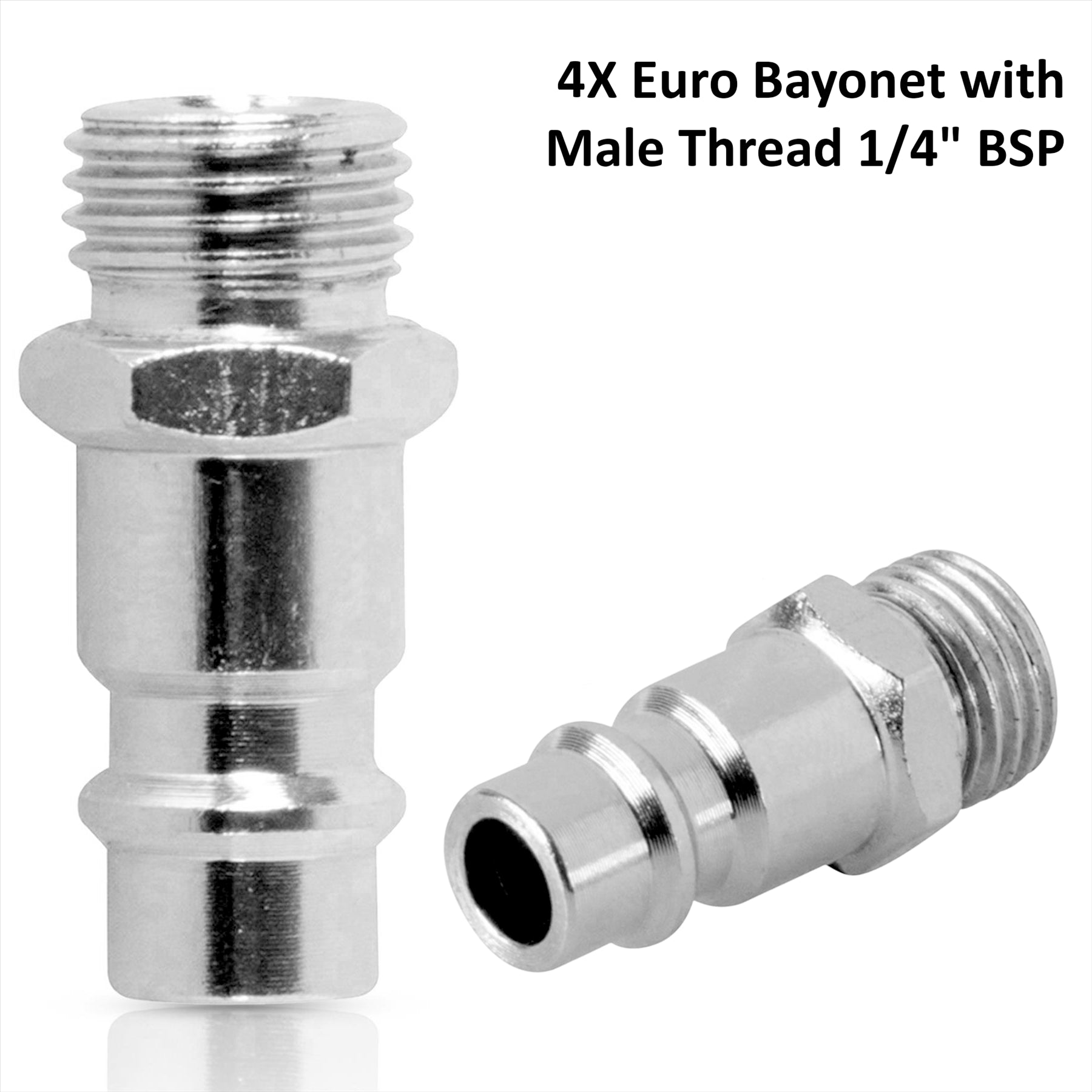 Euro Air Line Fitting Hose Connector Male Female Quick Release 1/4" BSP 10PC Set