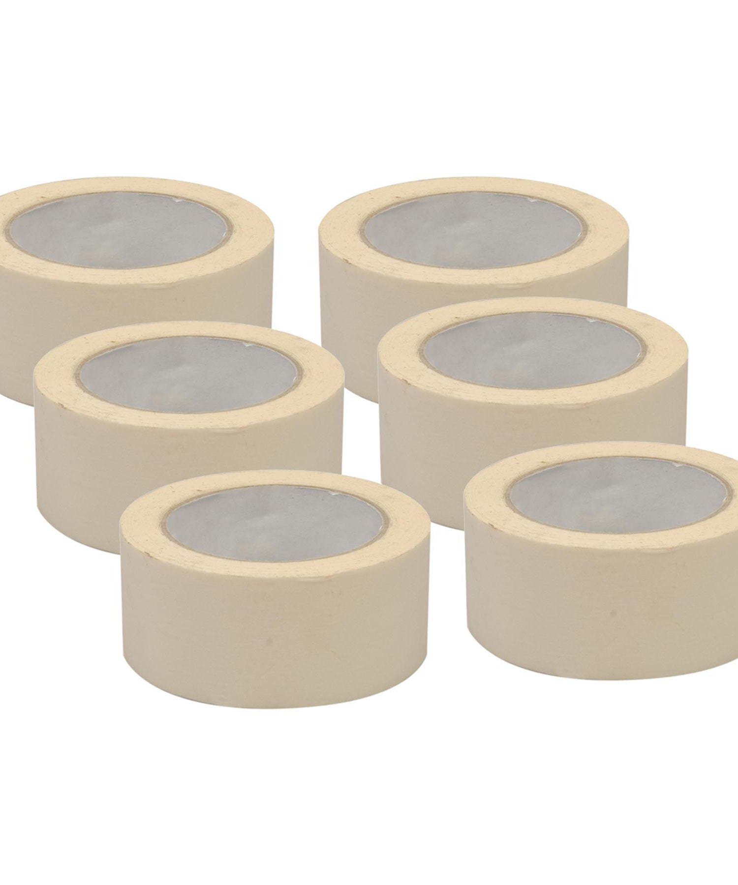 6 Rolls Normal Masking Tape Indoor Outdoor DIY Painting Decorating  50m x 50mm By Dapetz