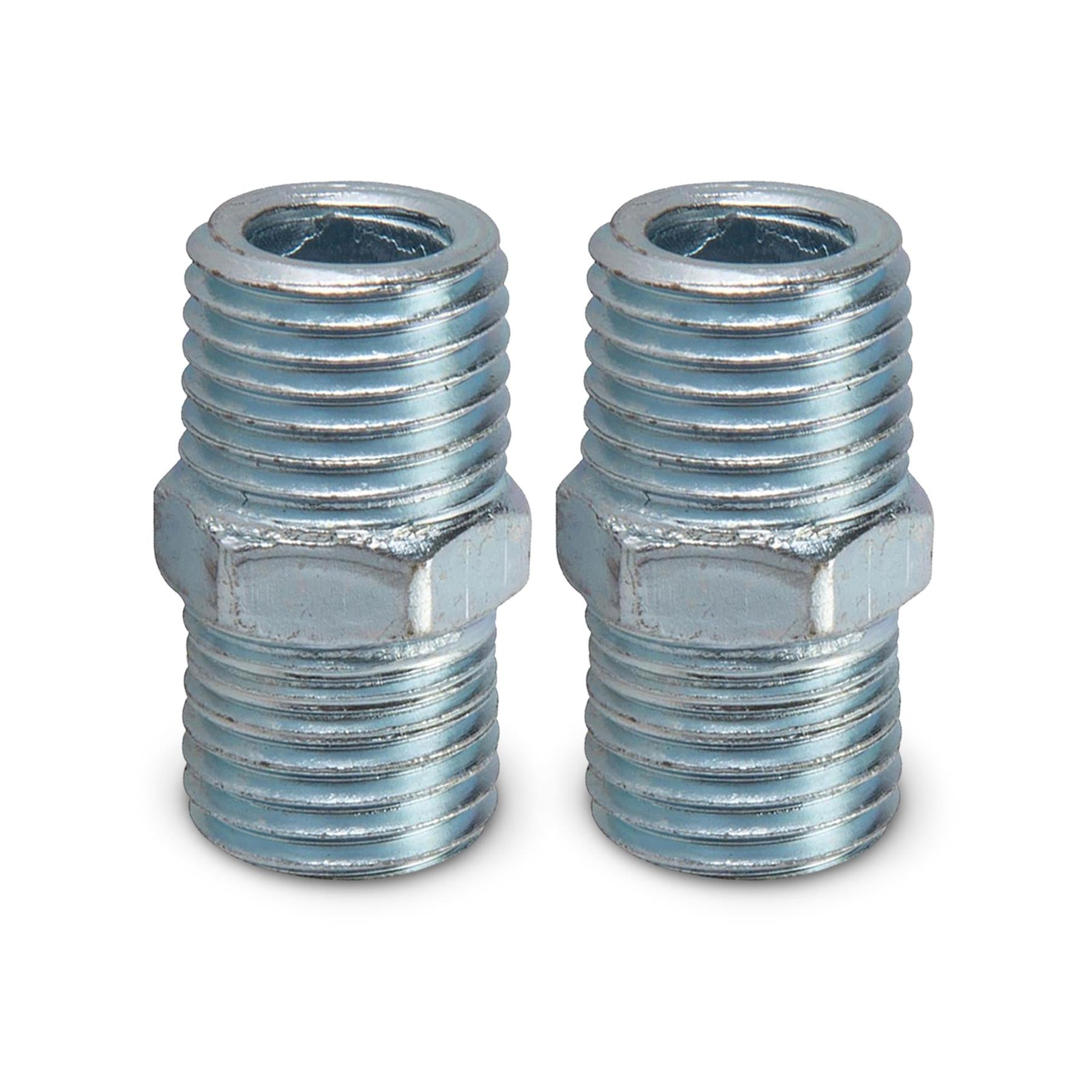 2 Equal Union Connector 1/4" Double Male Adaptor Airline Compressor Hose Fitting