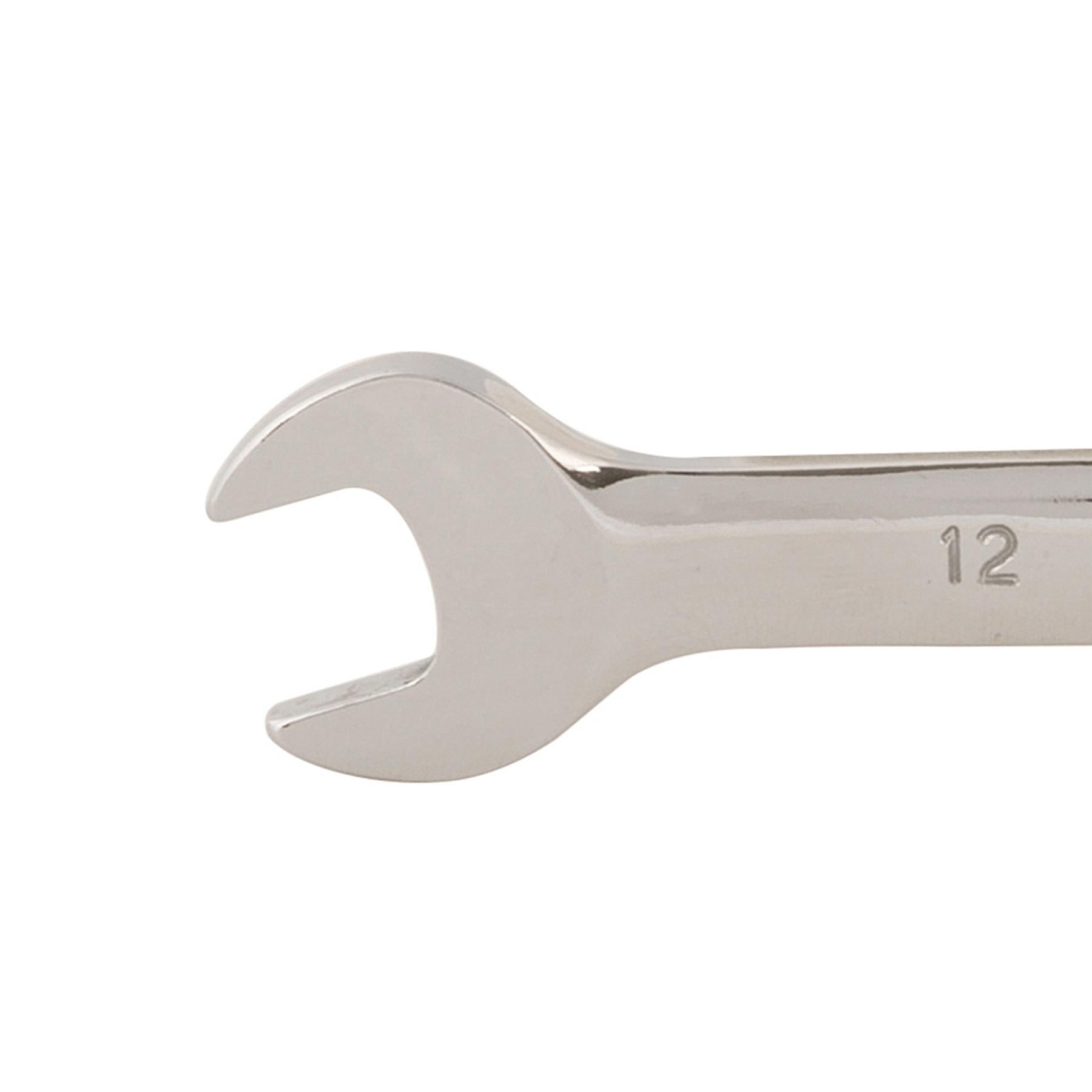 Fixed Head Ratchet Metric Spanner Open End Ring Combination 12mm