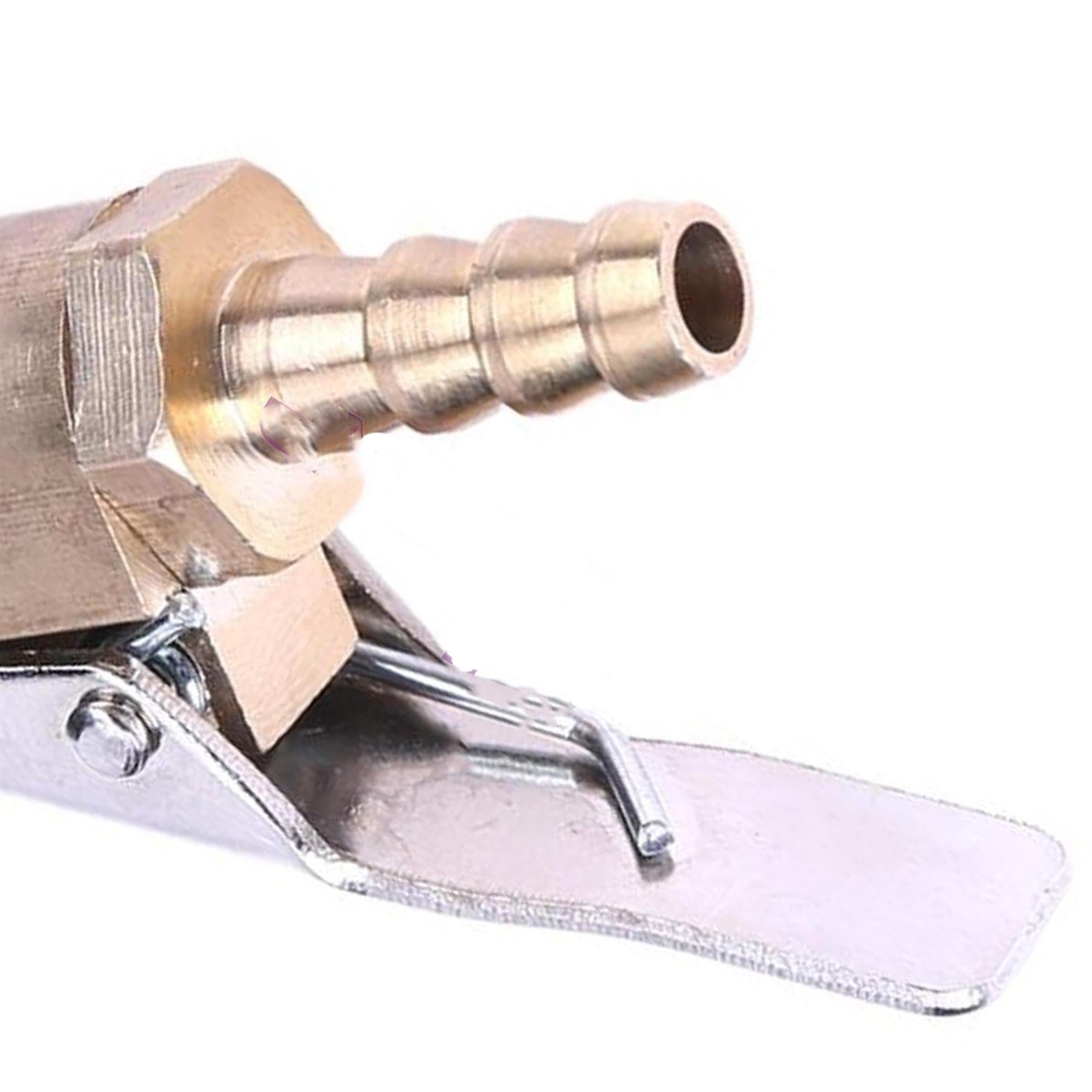 Brass 6mm Car Tyre Inflator Valve Connector Air Chuck Tire Clip Lock-on by Daptez