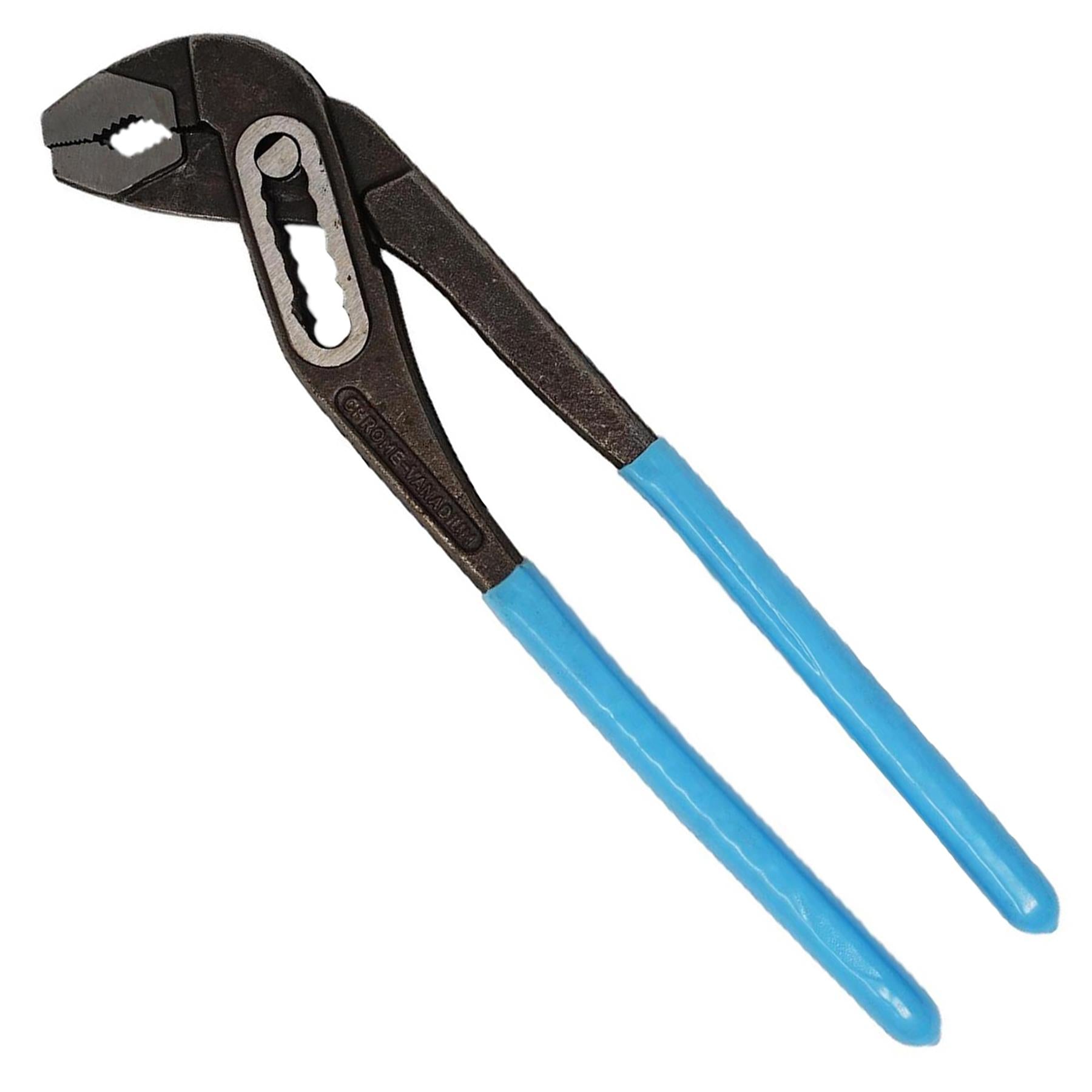 12" Plumbers Slim Jaw 300mm Waterpump Pipe Wrench Pliers Grips Pump Chrome By Dapetz