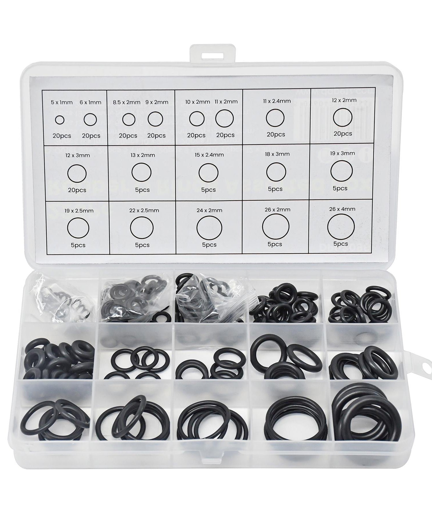 Rubber O Rings Assorted box Mixed Pack Of Metric O-Rings Tap Washers By Dapetz