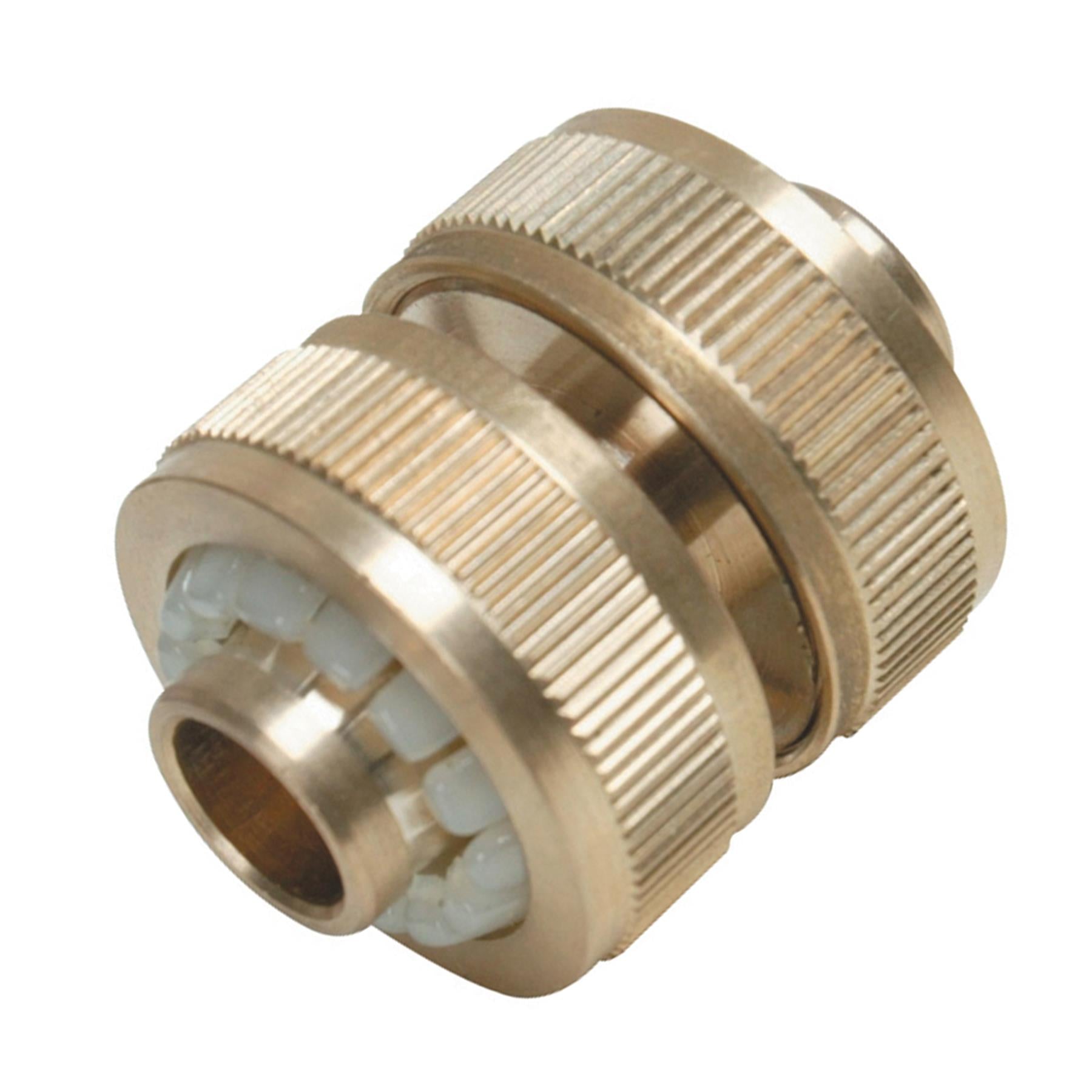 Dapetz Brass Hose Joiner Connector 1/2"  Garden Water Hose Pipe Repair Adaptor Fitting