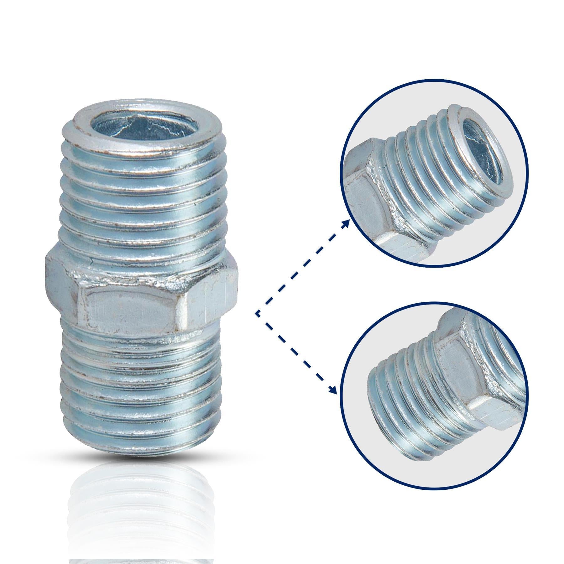 5PC Air Line Rubber Hose Set With Connectors Quick Release 1/4" BSP Male Thread  by Dapetz