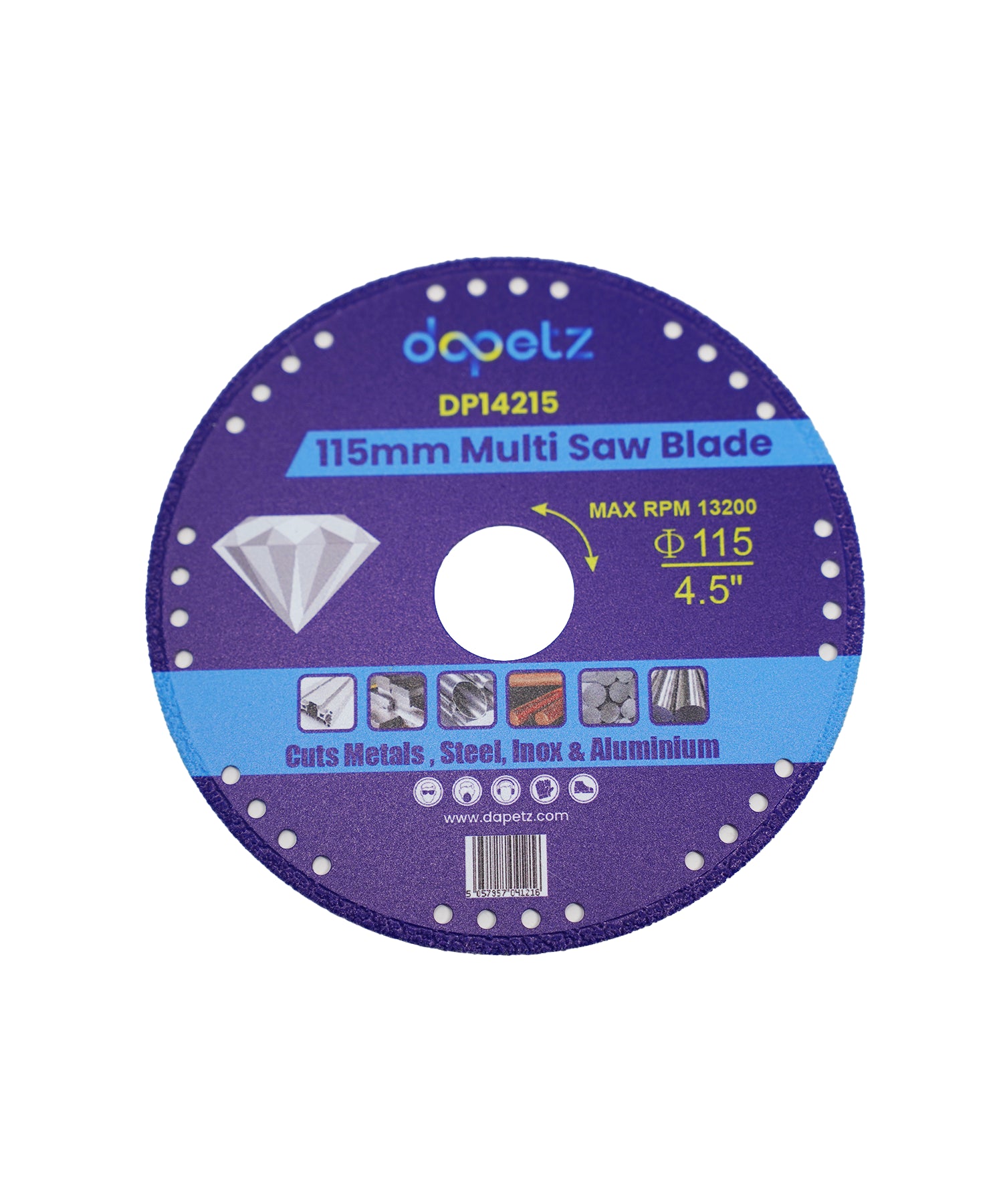 Multi Purpose Saw Metal, Steel Porcelain Cutting Blade Smooth Precise 115mm