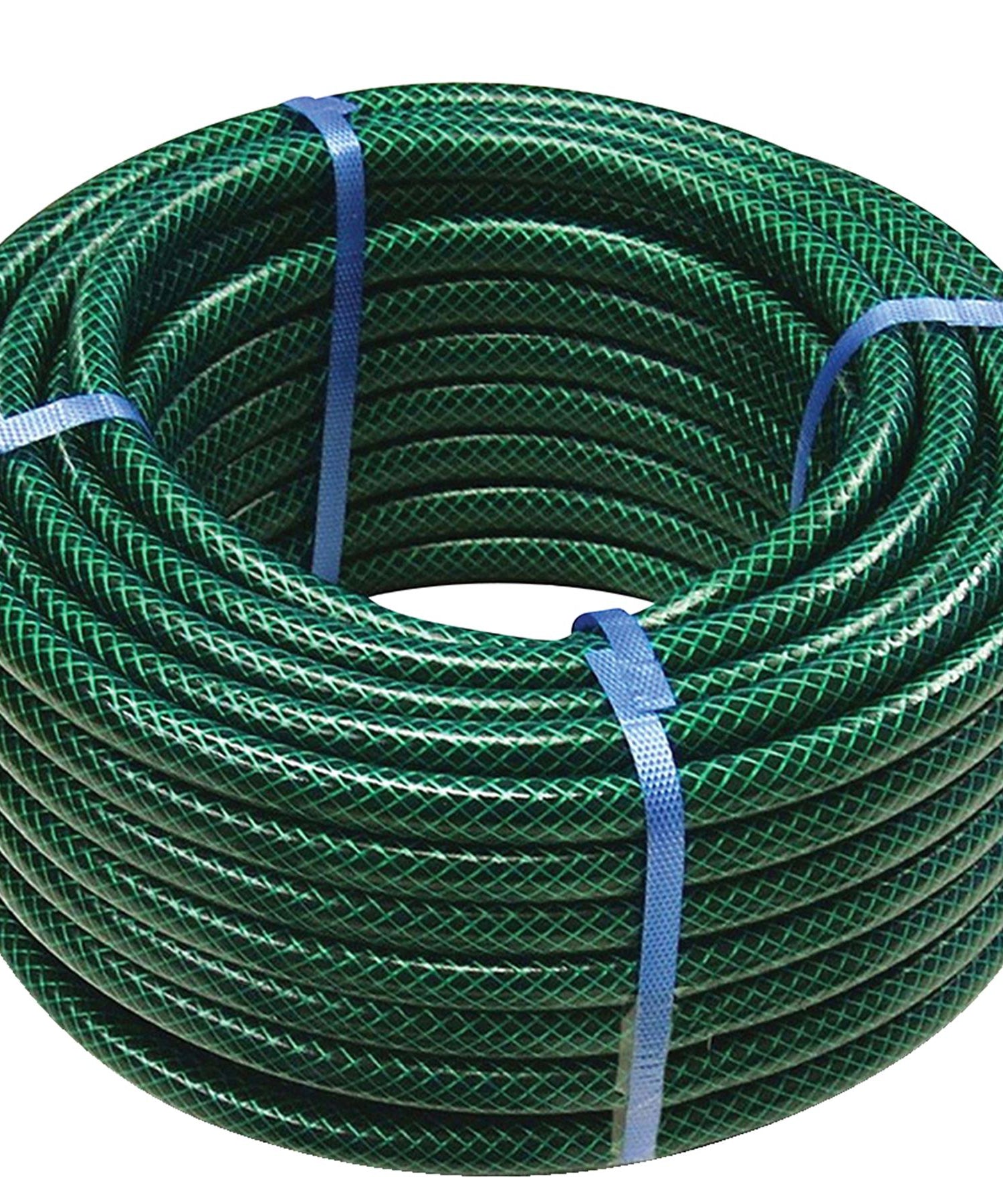 30M Garden Hose Pipe Reinforced PVC Watering Hosepipe + Spray Gun Set Green