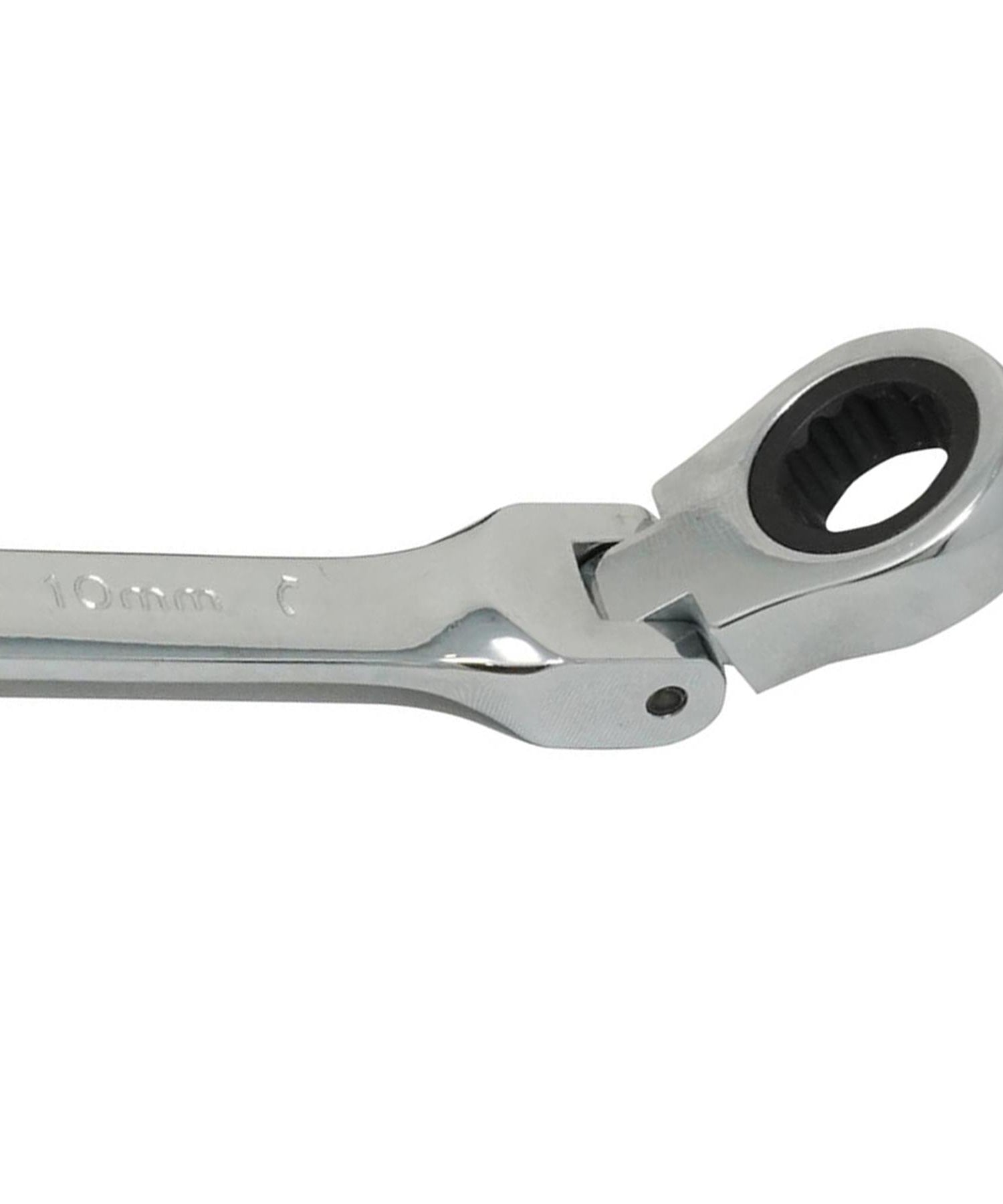 10mm Flexible Head Ratchet Metric Spanner Open End & Ring Chrome Plated for Corrosion Resistance By Dapetz
