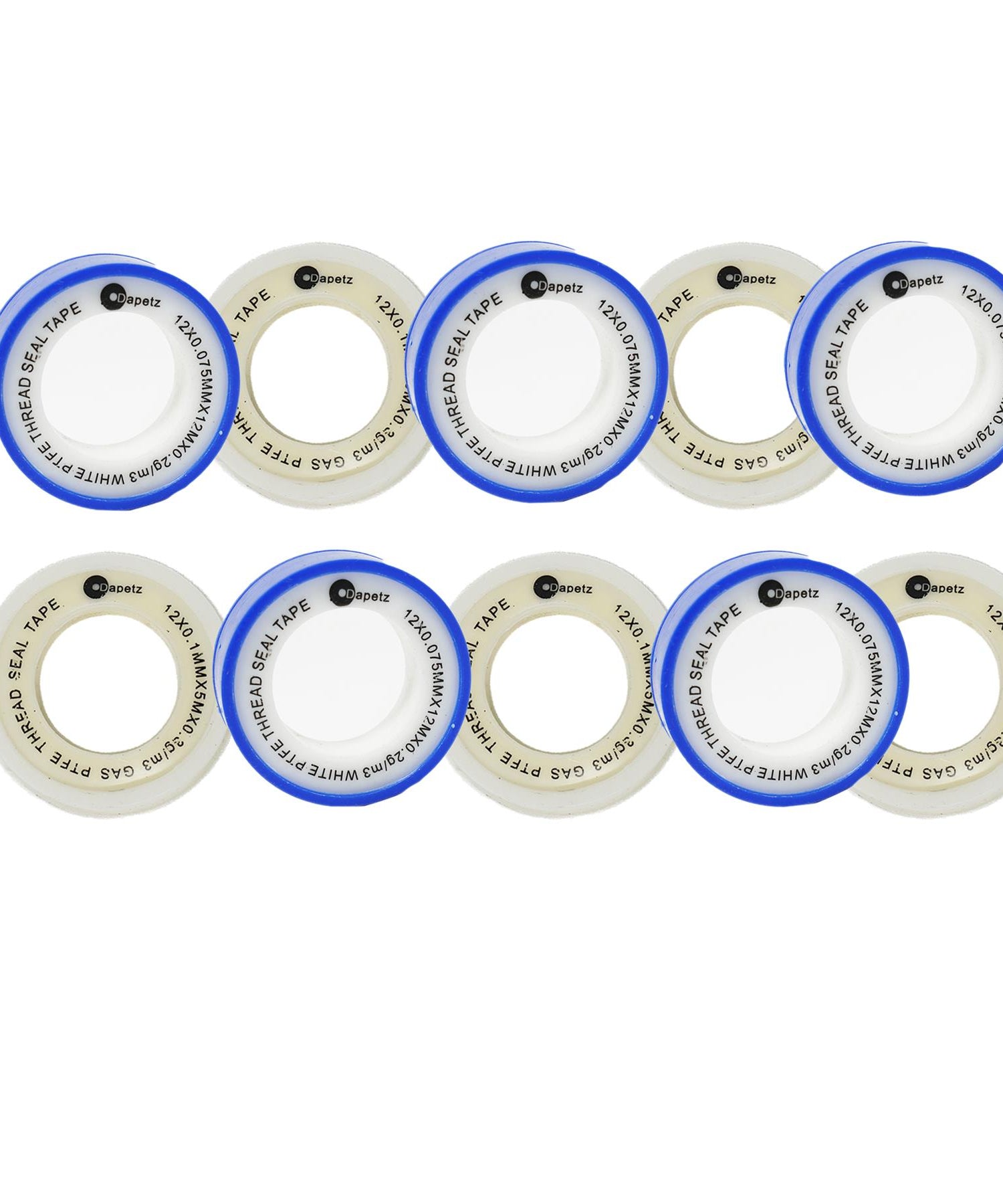 PTFE Tape Gas and Water for Thread Seal White Teflon Tape 12mm By Dapetz