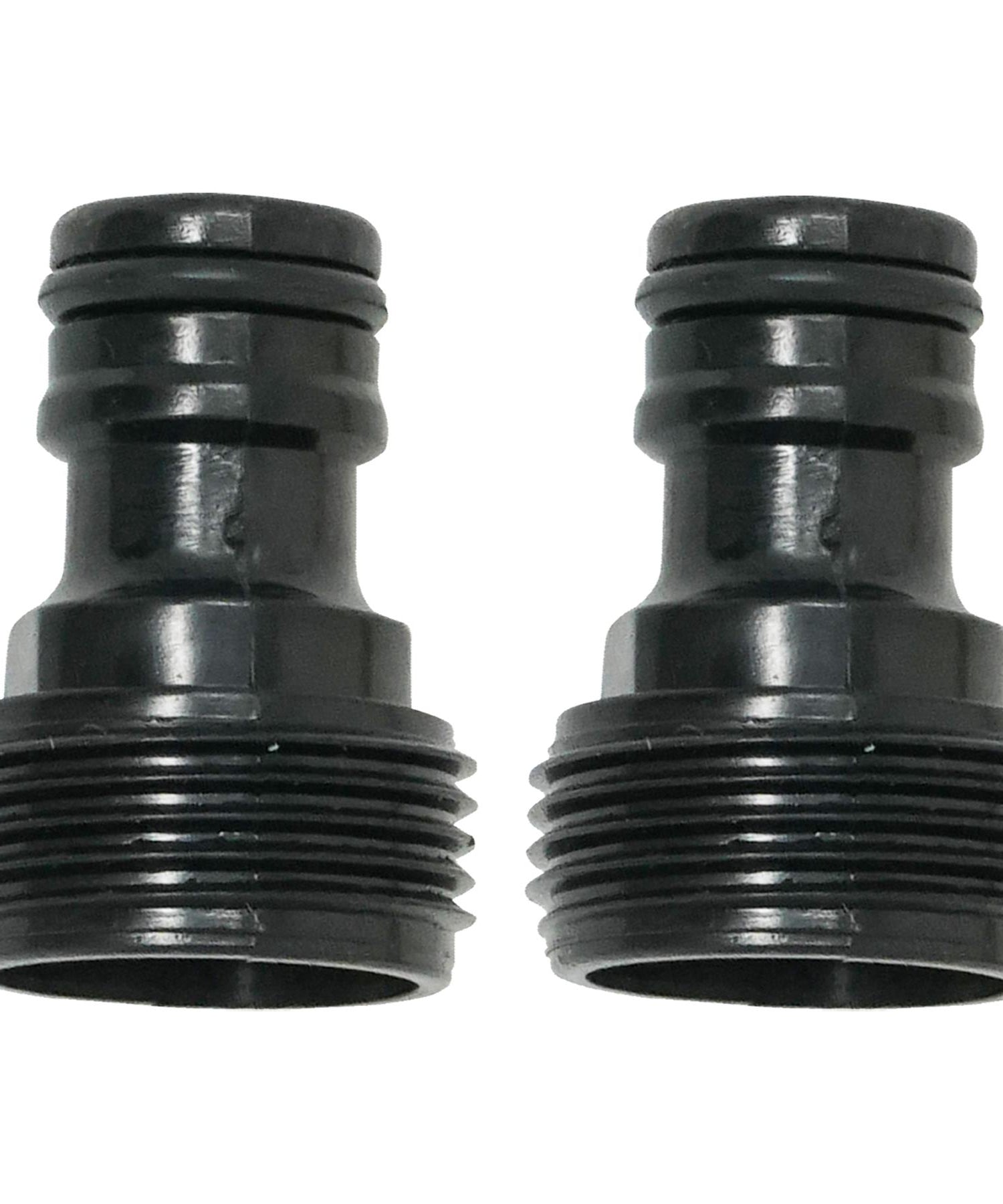 2X Plastic Tap Adaptor Garden Water Hose Pipe Connector Screw 3/4" BSP Fitting By Dapetz