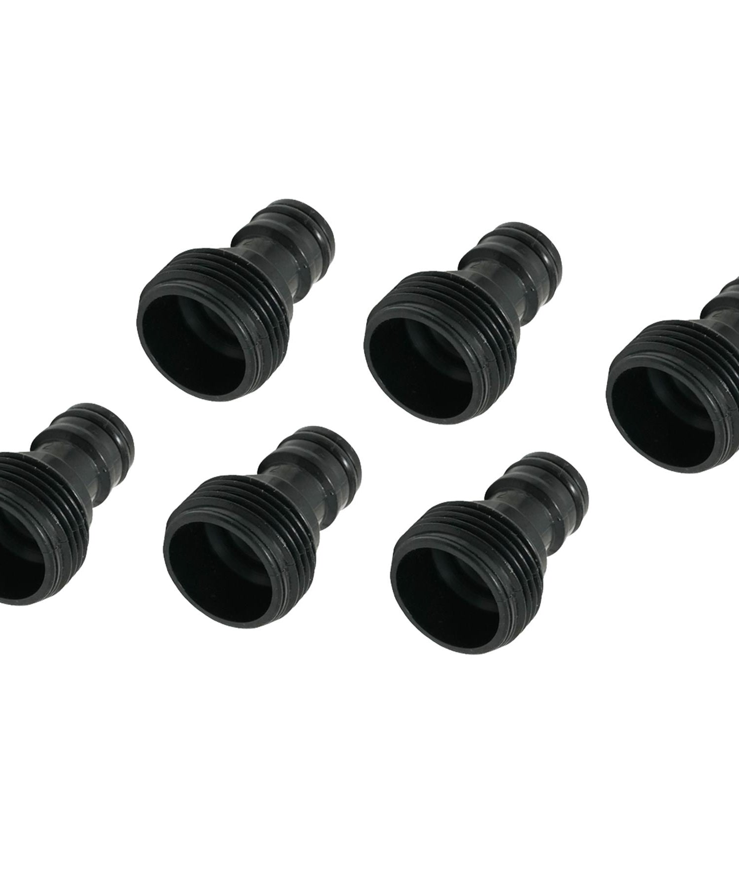 Tap Adaptor Male 3/4" Garden Water Tap Hose Pipe Connector Screw BSP Fitting 6 Pc By Dapetz