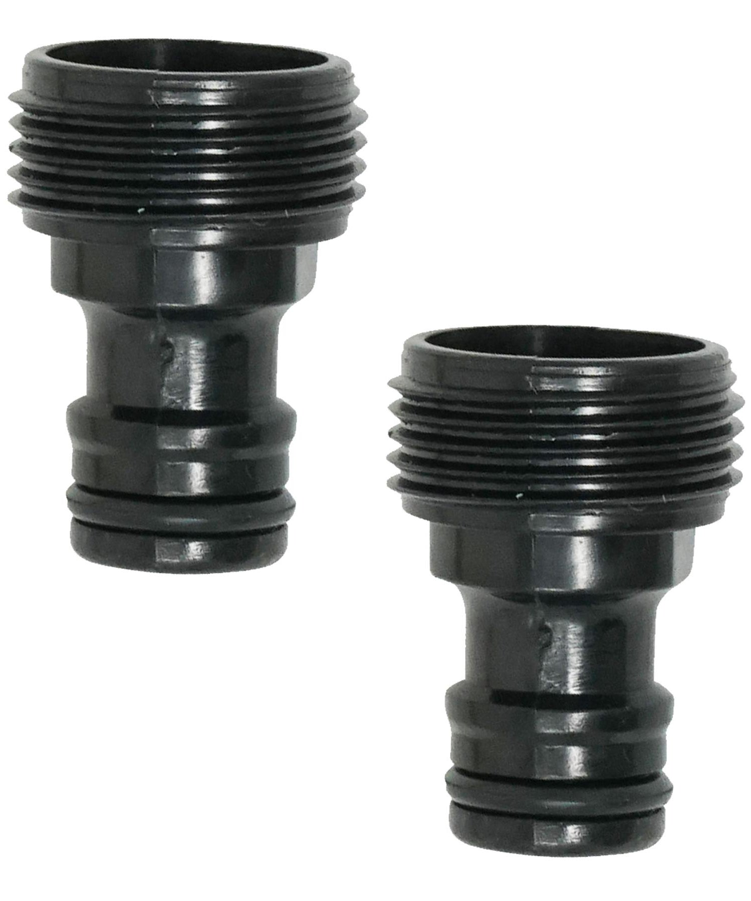 2X Plastic Tap Adaptor Garden Water Hose Pipe Connector Screw 3/4" BSP Fitting By Dapetz