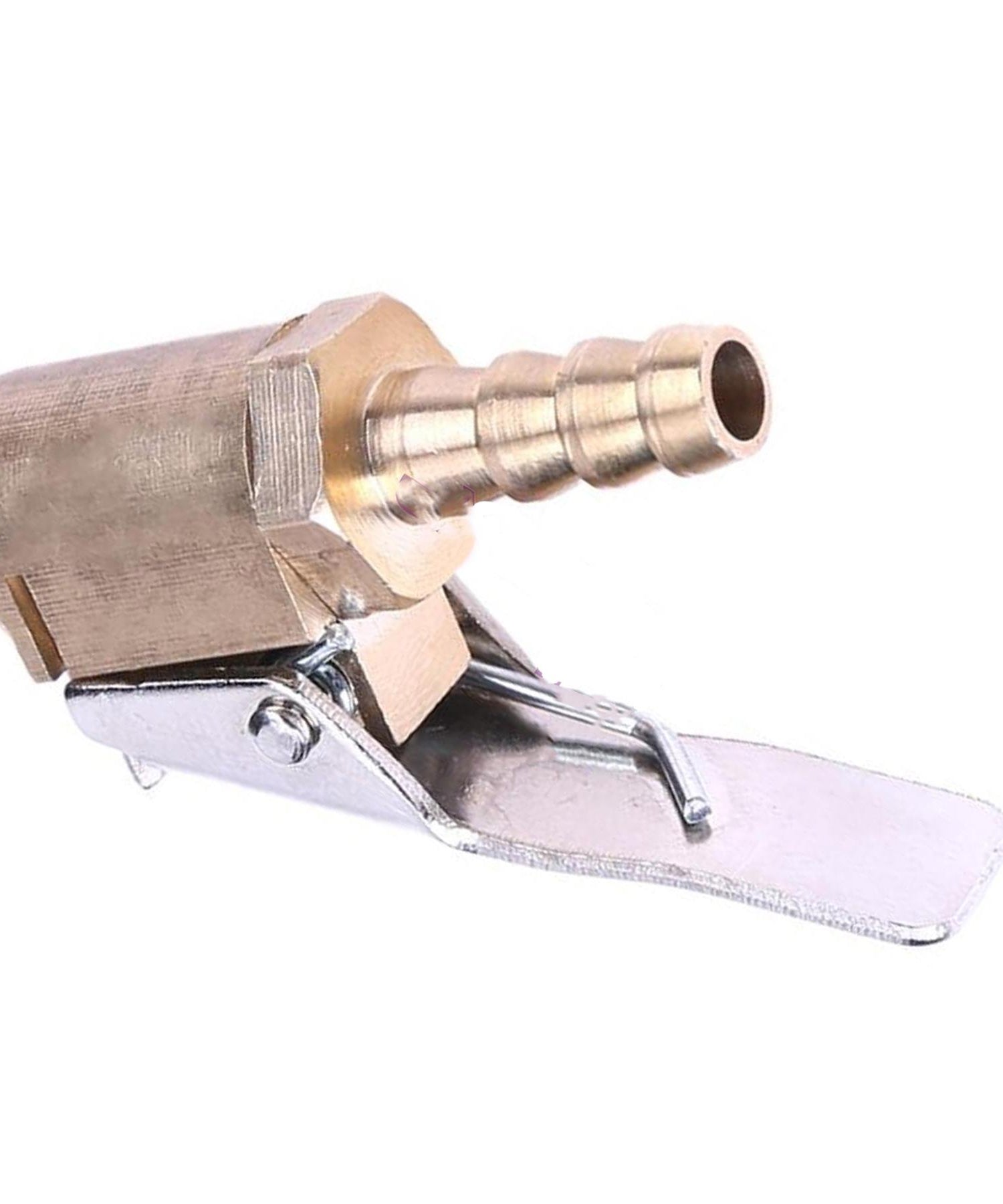 Brass 6mm Car Tyre Inflator Valve Connector Air Chuck Tire Clip Lock-on by Daptez