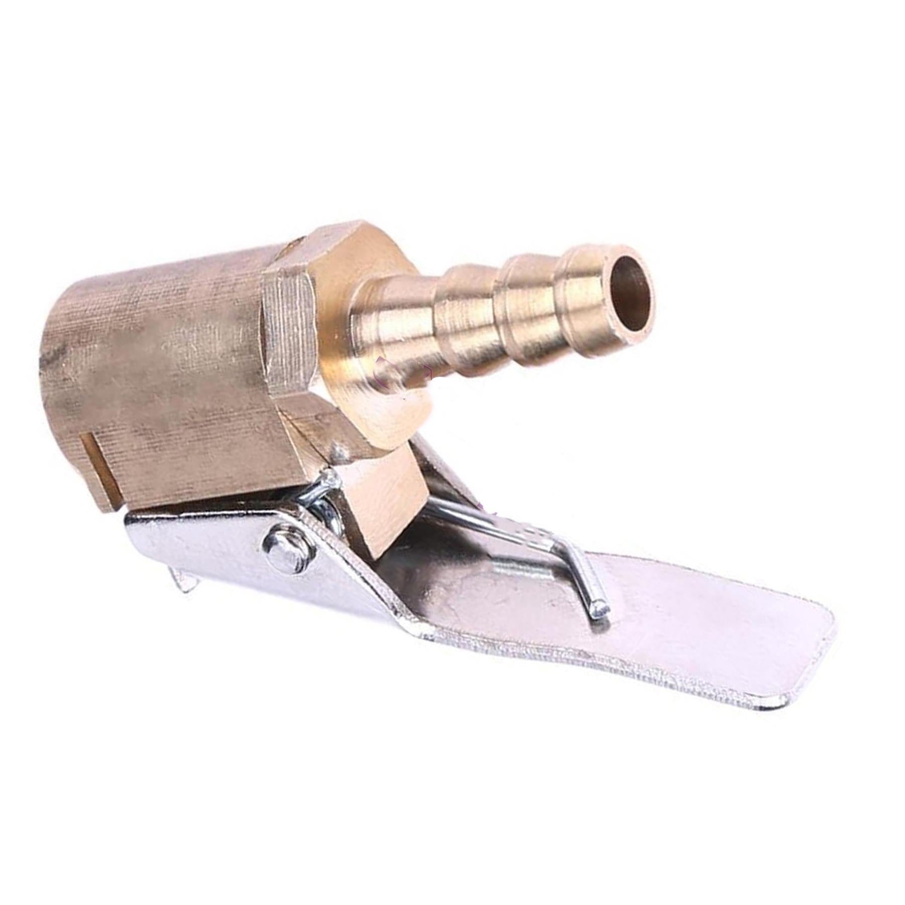 Brass 6mm Car Tyre Inflator Valve Connector Air Chuck Tire Clip Lock-on by Daptez