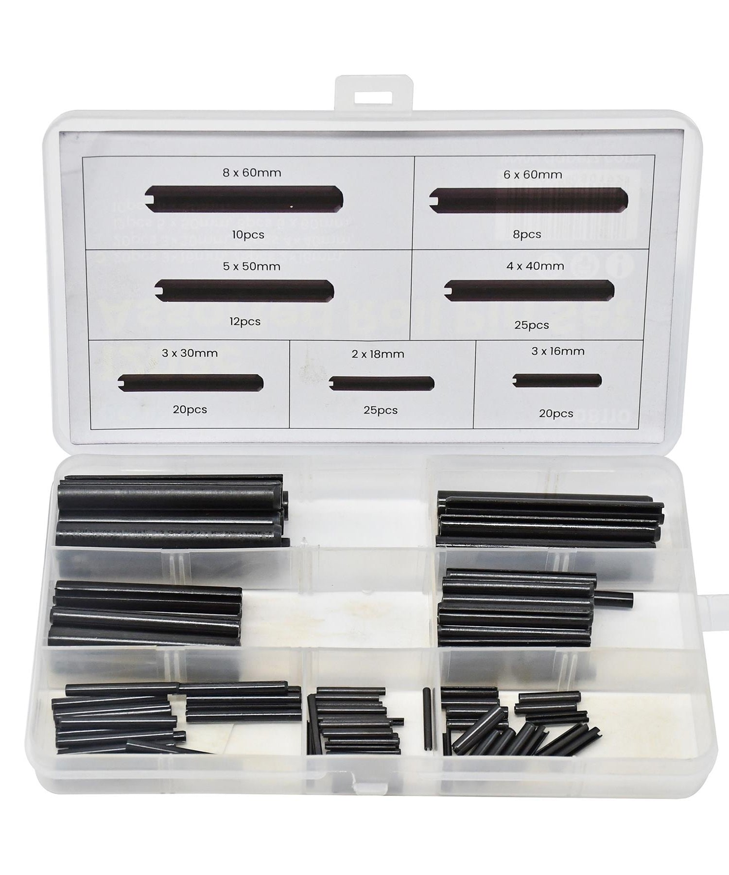 Comprehensive 120-Piece Assorted Roll Pin Set Tension Spring, Sellock, C Pins, Mixed Pack By Dapetz