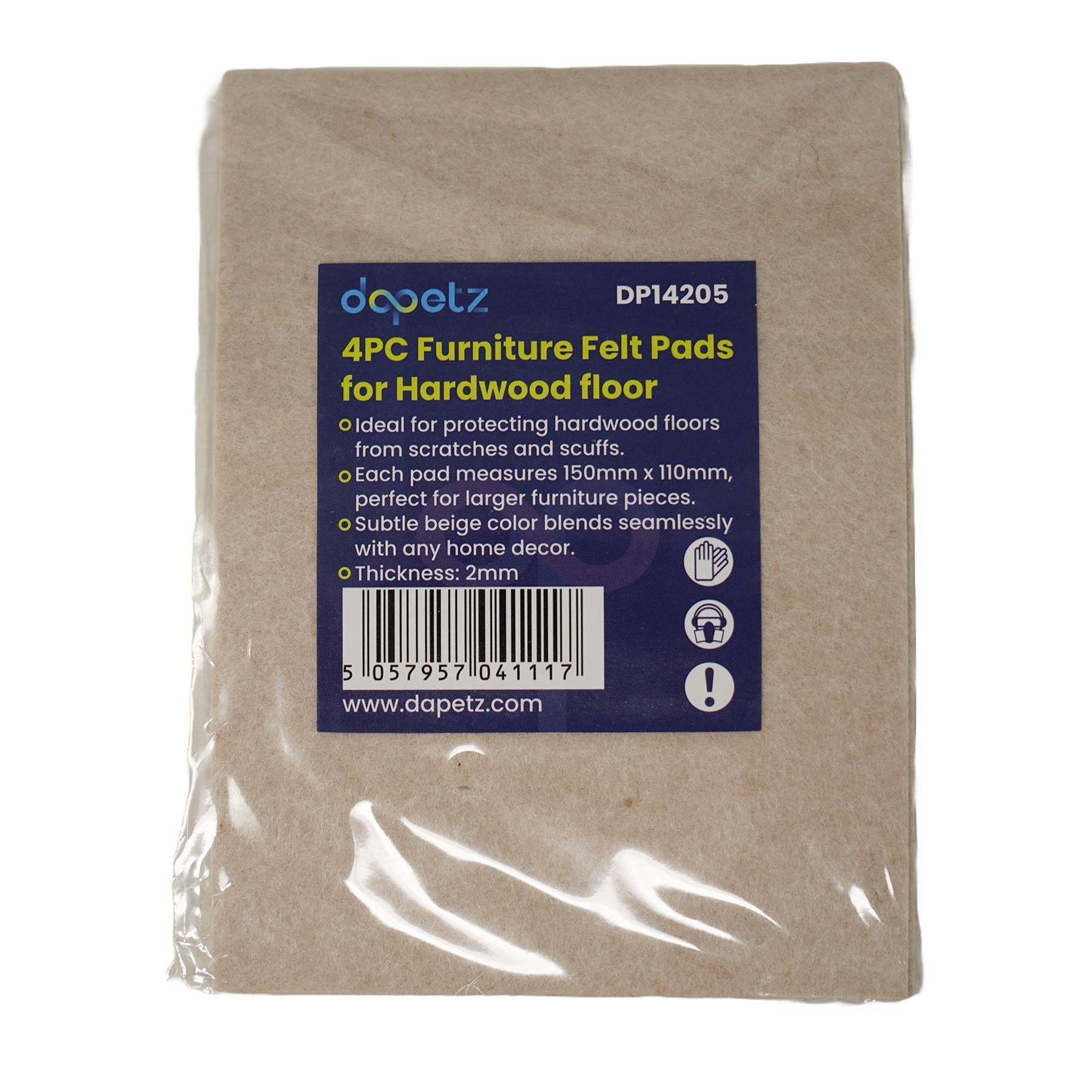 4 pieces Hardwood Floor Furniture Felt Pad Set by Dapetz