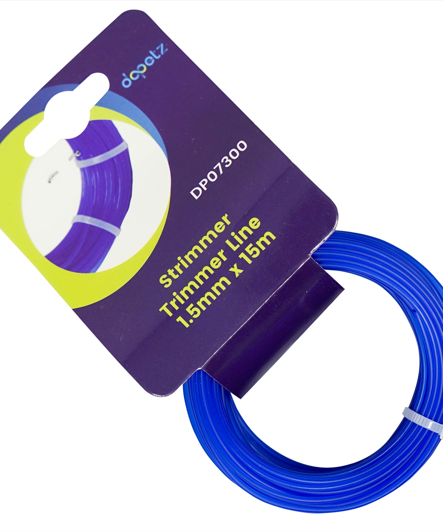 Blue Trimmer Strimmer Line Wire Cord Flymo/Bosch 1.5mm x 15m By Dapetz