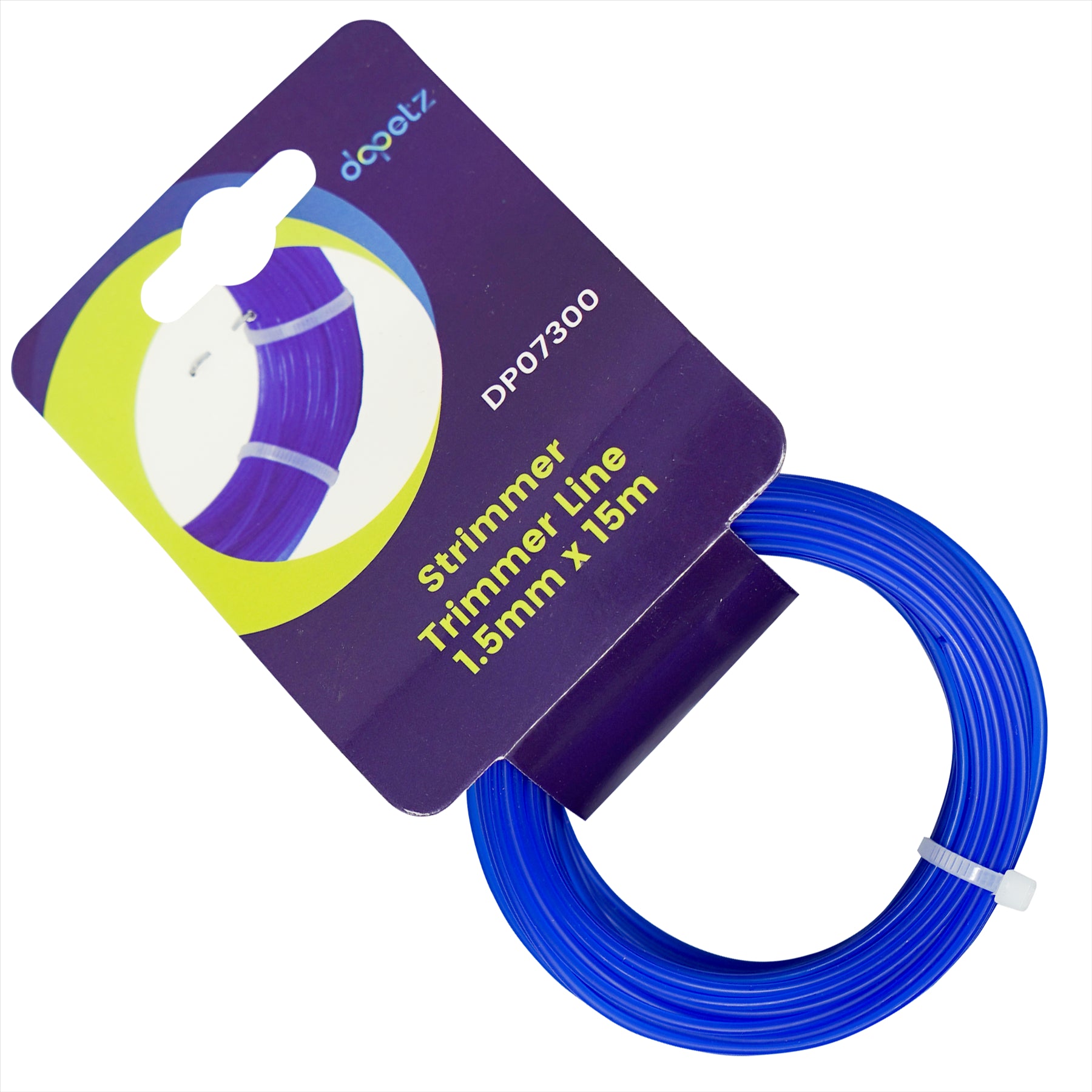 Blue Trimmer Strimmer Line Wire Cord Flymo/Bosch 1.5mm x 15m By Dapetz