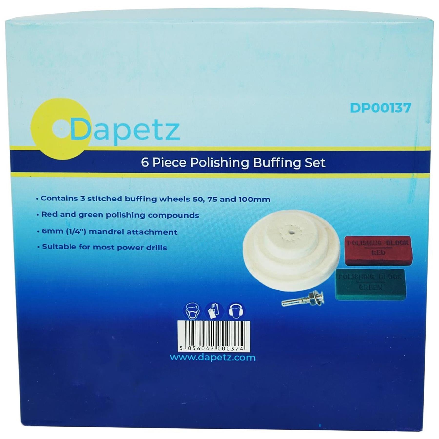 Quality 9Pc Polishing Kit Dome Goblet Cylinder Mop Buffing Wheel Compound By Dapetz