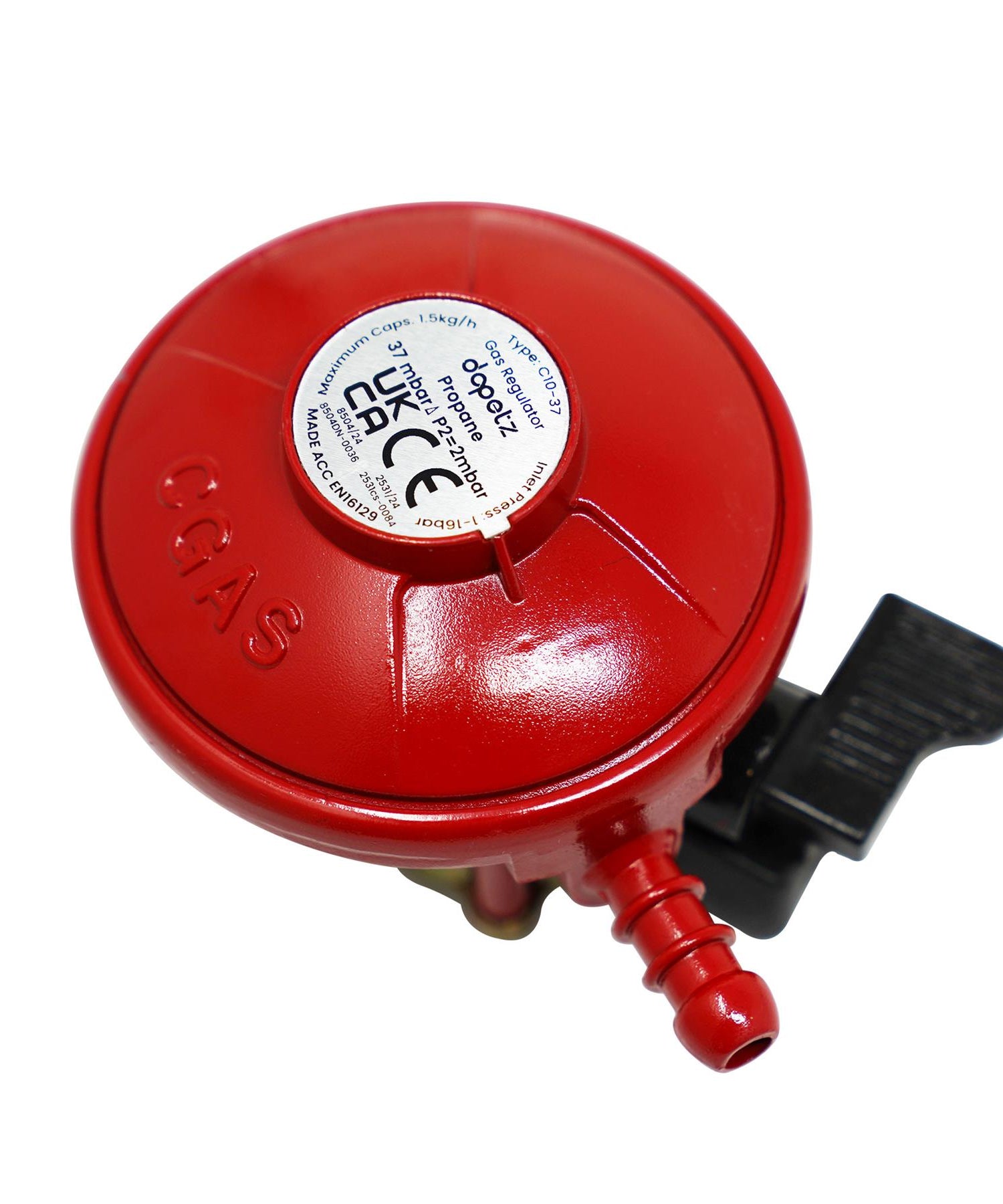 Propane Gas Clip On Regulator 27mm Flowgas Calor BP 5,10,15 KG Patio Gas 37mbar