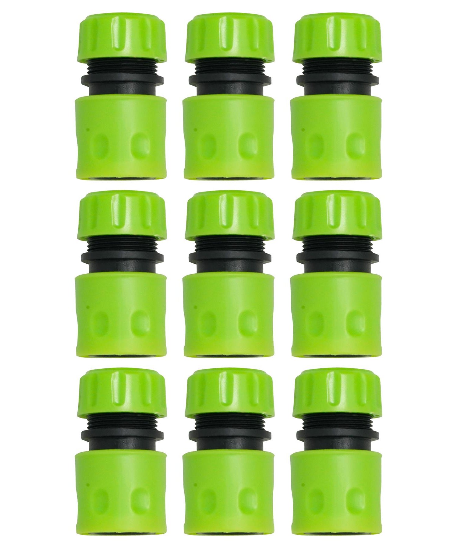 9x Garden Hose Pipe Connectors 1/2" Water Stop Fitting Quick Release Set