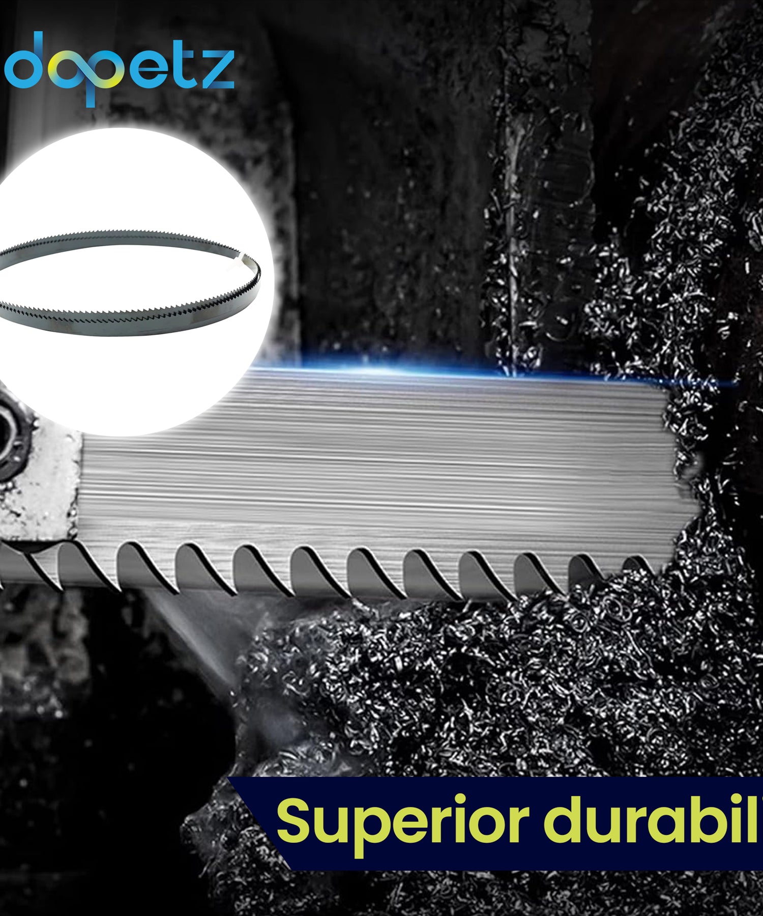 Bandsaw Blades 10 Tpi For Cutting Metal Plastic Wood Quality 1425mm (56") by Daptez