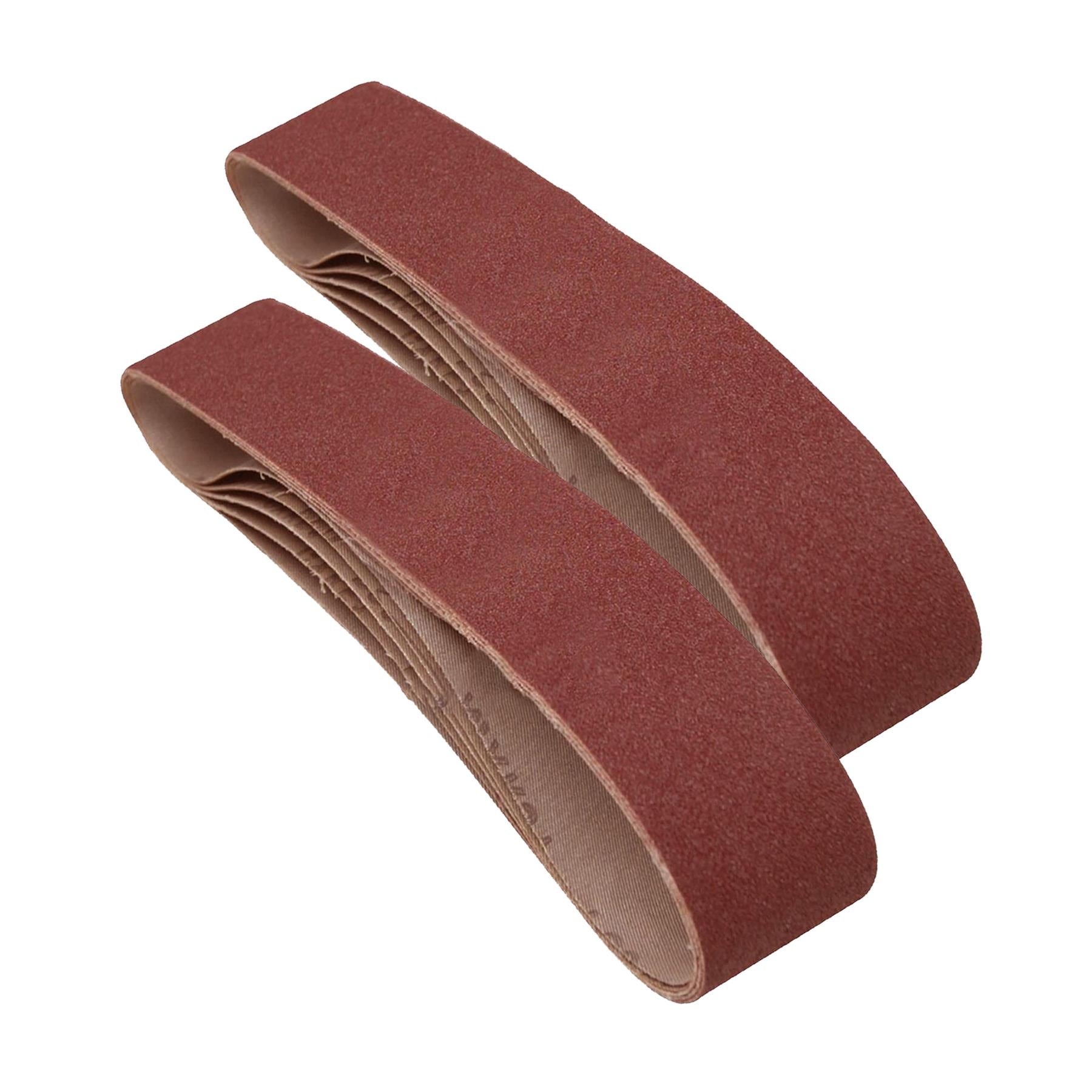 10Pcs Sanding Belts 50 x 686mm Belt Sander 80 Grit for Makita Sander Sheets By Dapetz