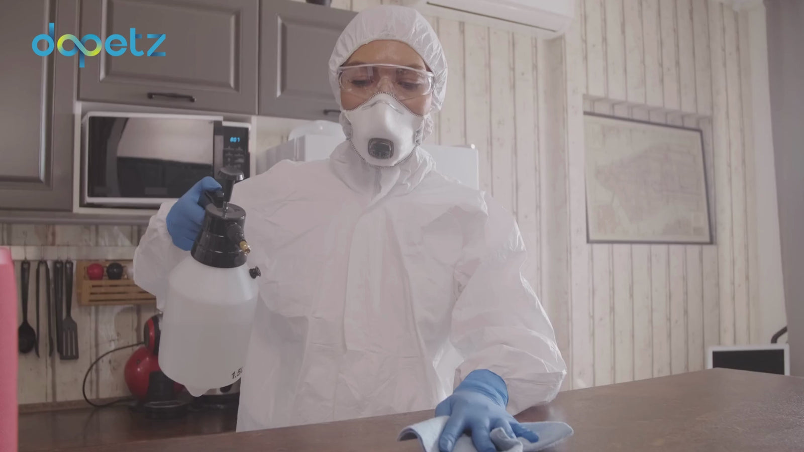 5 x Disposable Paper Suit Protective Overall Coveralls Large 128cm 50"