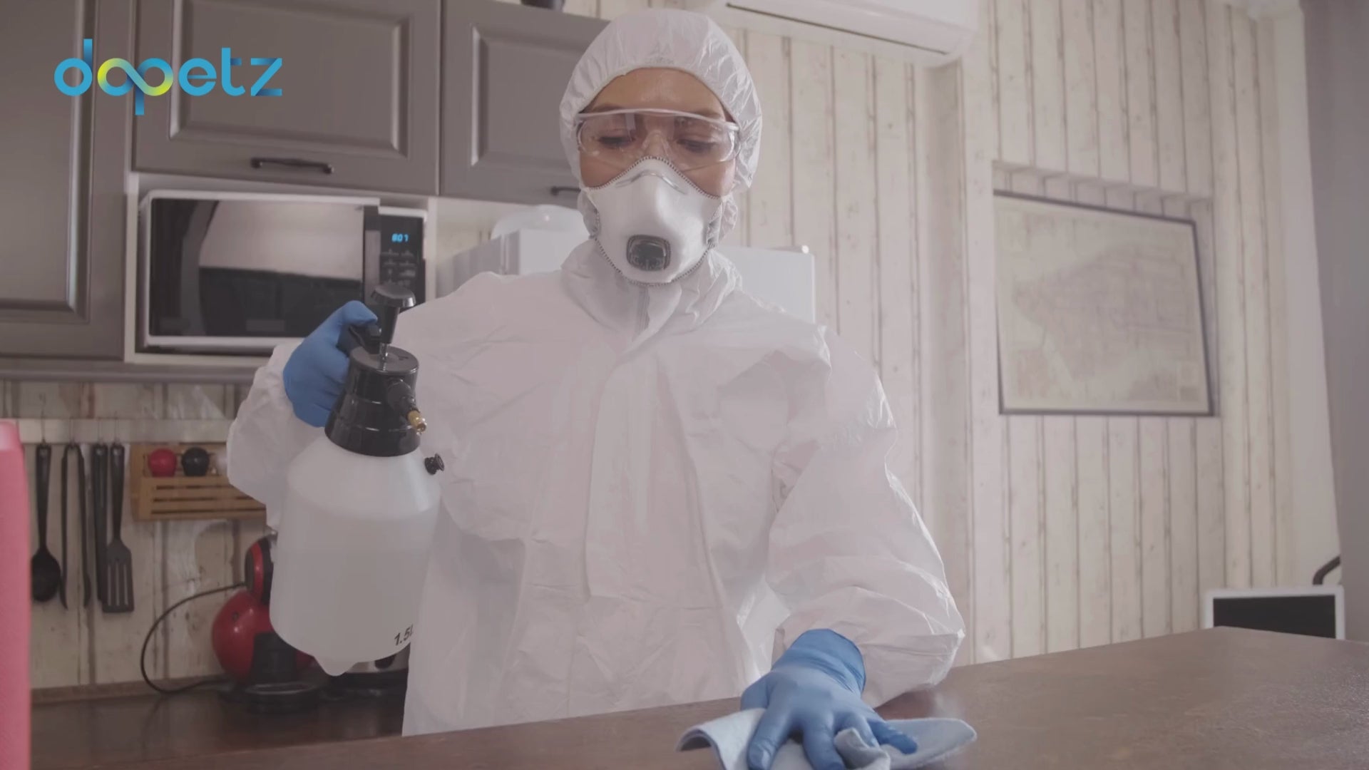 5 x Disposable Paper Suit Protective Overall Coveralls Large 128cm 50"