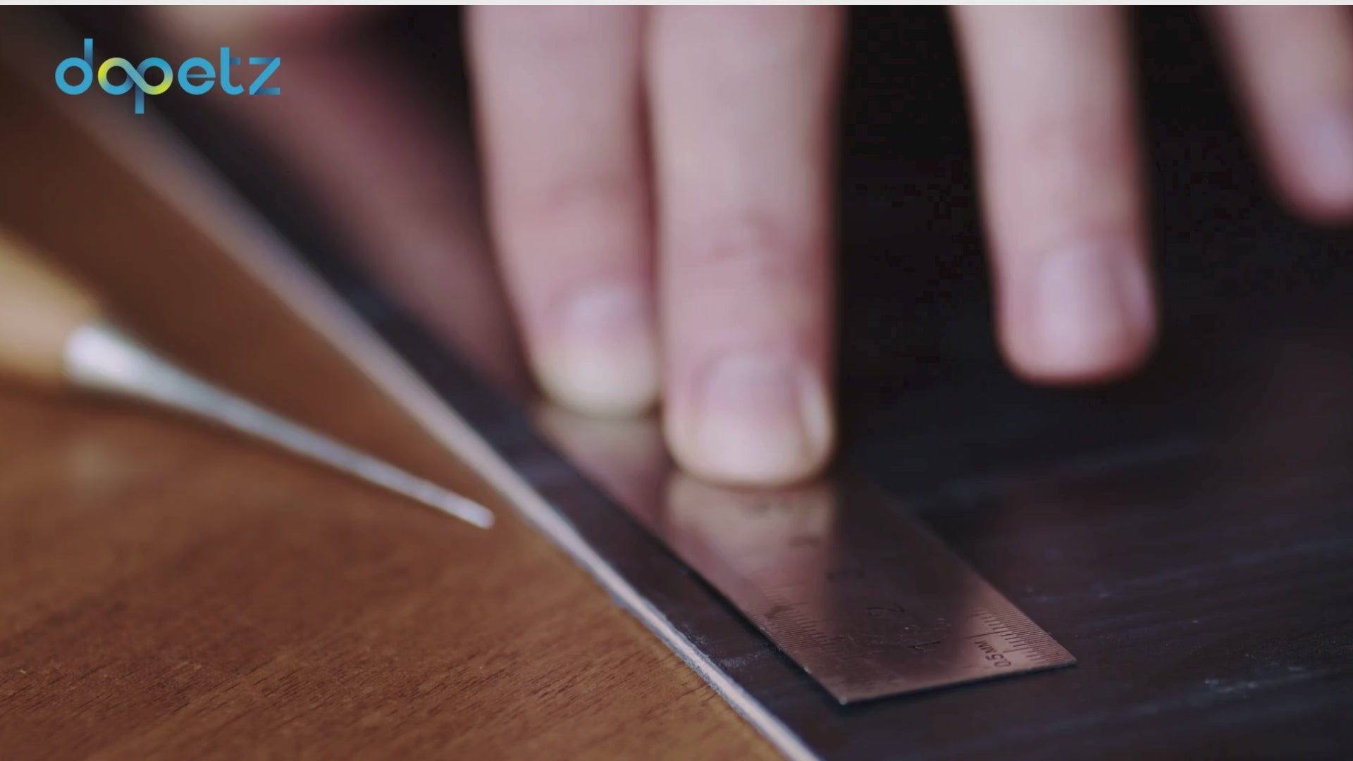 Double Side Metal Ruler Stainless Steel- 30cm 12"